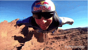 Happy Skydiving GIF by Red Bull