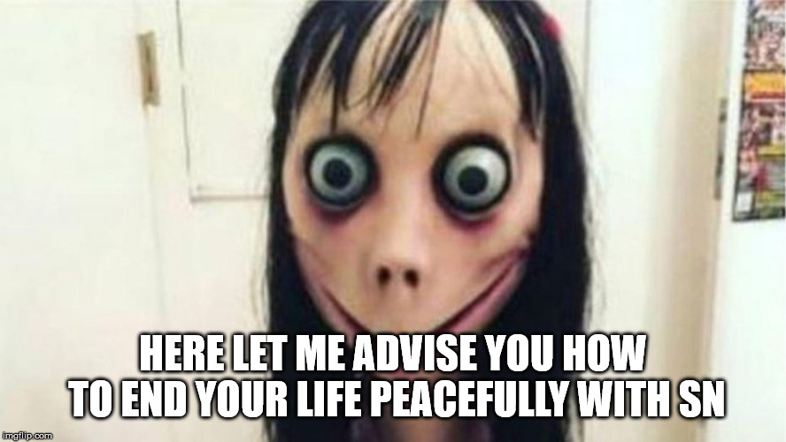 HERE LET ME ADVISE YOU HOW TO END YOUR LIFE PEACEFULLY WITH SN | made w/ Imgflip meme maker