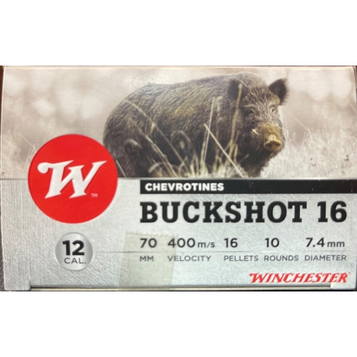 Chevrotines Winchester Buckshot Cal.12/70 38g 16 grains| Armurerie Beau  Repaire