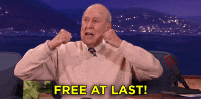 Carl Reiner Freedom GIF by Team Coco