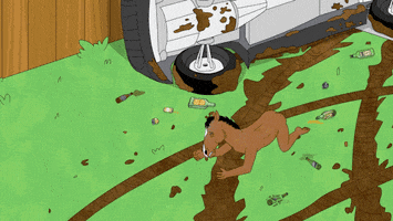drunk nervous breakdown GIF by BoJack Horseman