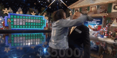 hugging win GIF by Wheel of Fortune