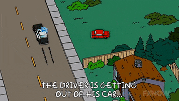Episode 7 Police Chase GIF by The Simpsons